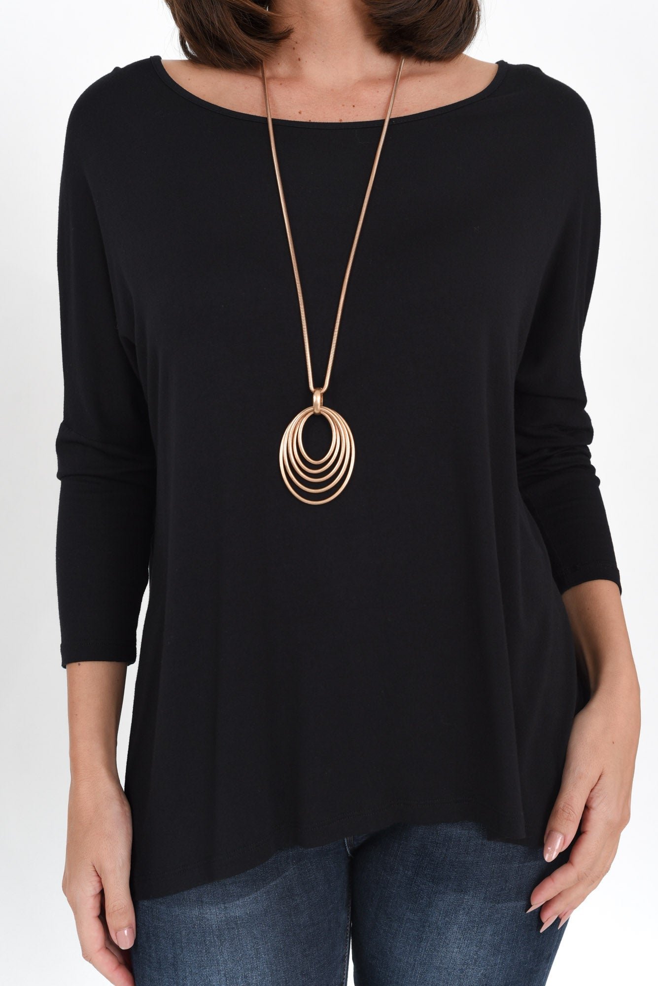BlackMilan34SleeveTop_1
