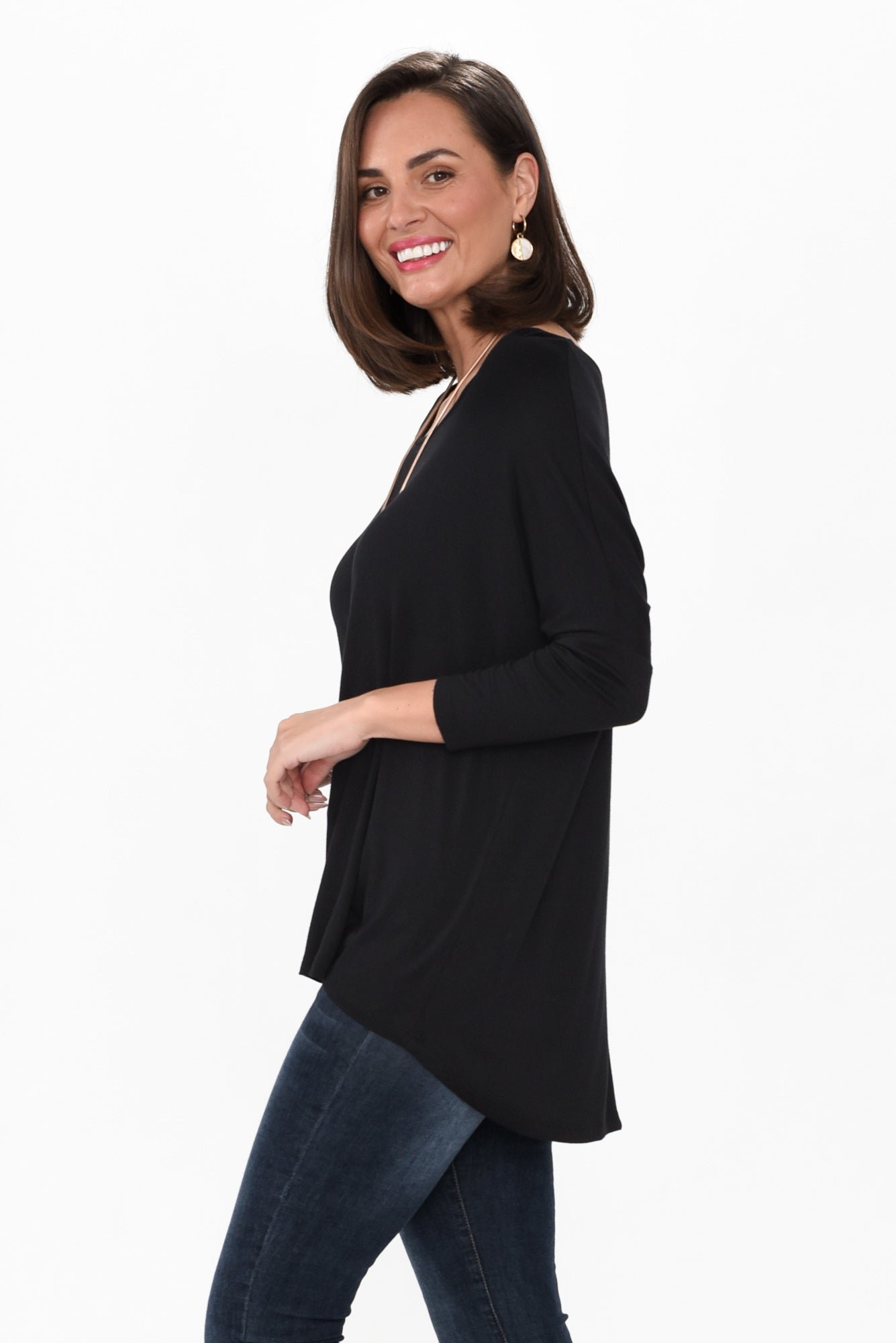 BlackMilan34SleeveTop_5