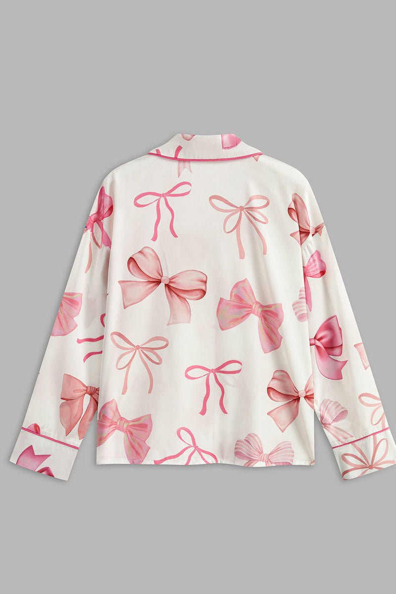 Bow_Printed_Button_Pants_Set