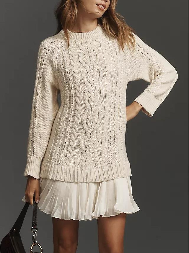 By_Anthropologie_Twofer_Cable-Knit_Sweater_Mini_Dress_2