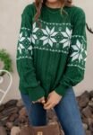 Christmas_Snowflake_cable_knit_sweater_vintage_outfit_ideas_holidays_green_and_red-02-1