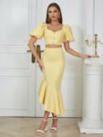 Strapless Ruffle Skirt Set