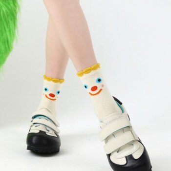 Fun and Cute Cartoon Pattern Cotton Socks