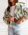 PlaidChicCroppedJacketwhite
