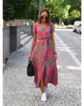Amelie | Floral Wrap Midi Dress