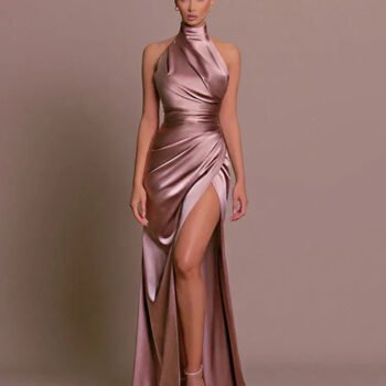 Cleo | Sleek Slit Gown