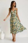 Boho Elegant Summer Dress ¨C Vibrant Midi Dress for Vacation Looks