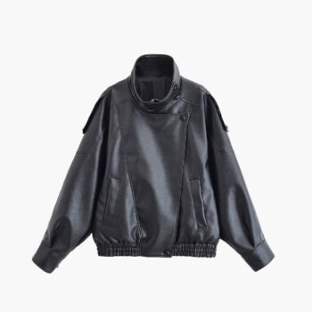 Carla Asymmetrical Leather Jacket