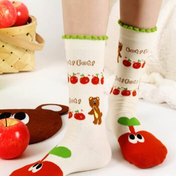 Cute Bear Cartoon Socks