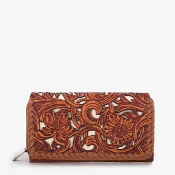 Trinity Ranch Floral Tooled Bifold Wallet
