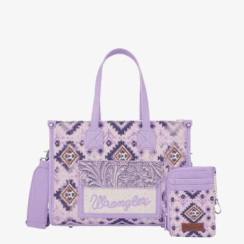 Wrangler Aztec Concealed Carry Canvas Tote Bag Collection