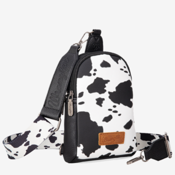 Wrangler Cow Print Sling Bag