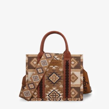 Wrangler Aztec Pattern Dual Sided Print Tote Bag