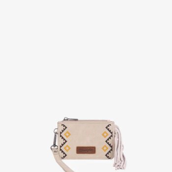 Wrangler Aztec Embroidered Fringe Card Wallet