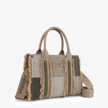Wrangler Canvas Braided Fringe Tote Bag