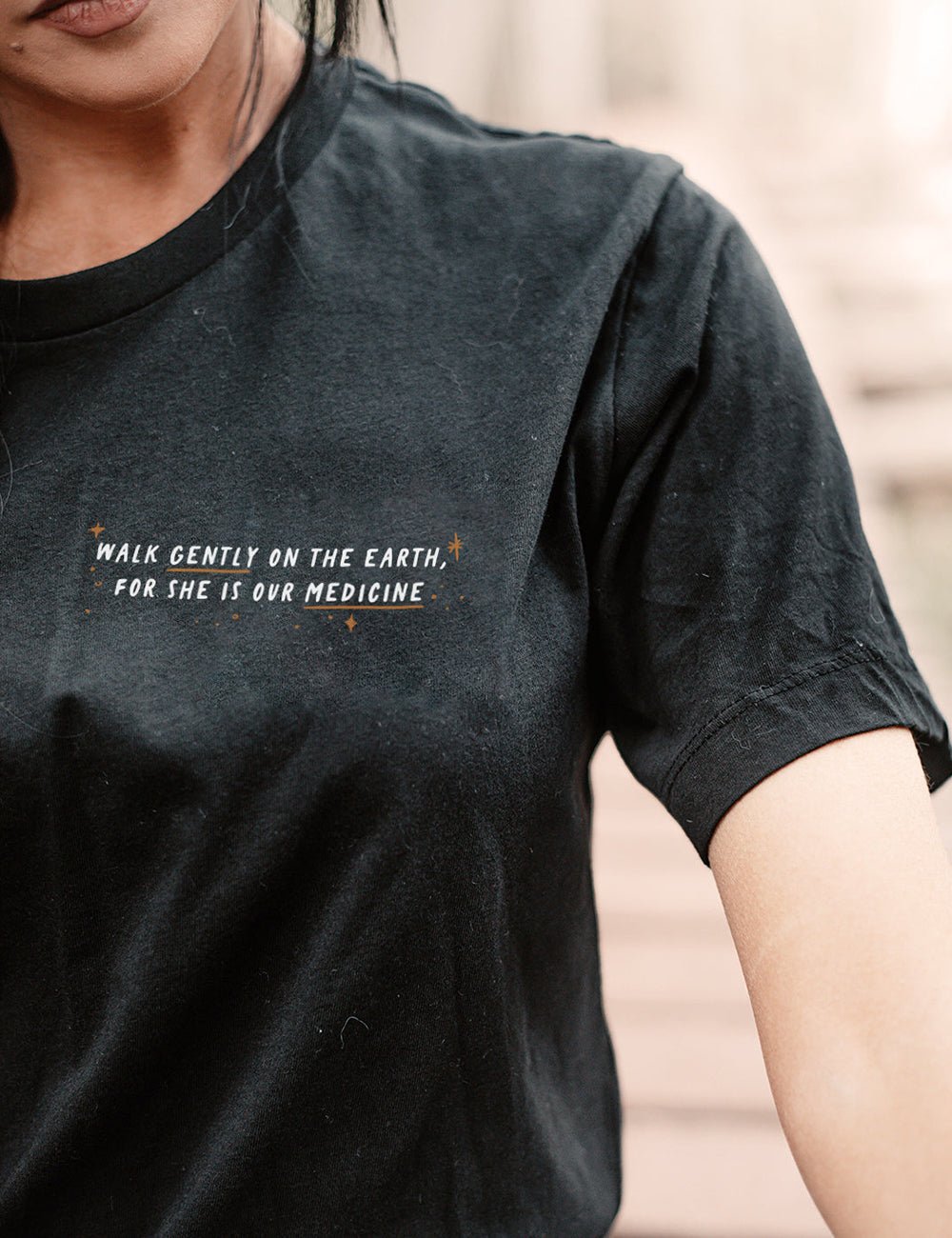 WalkGently_TShirt_Black_Lifestyle2_46c75edd-515b-44f4-8892-e0645d51a4e2