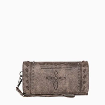 Montana West Whipstitch Studded Wallet