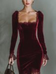 Women_sBurgundyVelvetLaceFittedMaxiDressMDA1190J4T