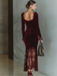 Women_sBurgundyVelvetLaceFittedMaxiDressMDA1190J4T