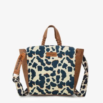 Wrangler All-over Cow Print Wide Tote Bag Collection