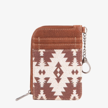 Wrangler All-over Aztec Print Mini Zip Card Case