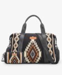 Wrangler_Aztec_Knitted_Duffle_Bag_Black1