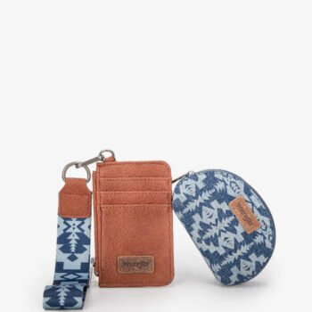 Wrangler Aztec Print Keychain Card Holder