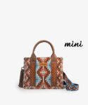 Wrangler Aztec Print Whipstitch Canvas Tote Bag Collection