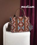 Wrangler_Aztec_Print_Whipstitch_Canvas_Mini_Tote_Bag_Coffee