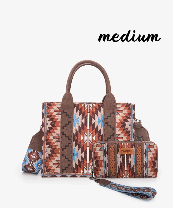 Wrangler_Aztec_Print_Whipstitch_Canvas_Tote_Bag_Set_Coffee3
