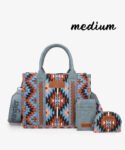 Wrangler_Aztec_Print_Whipstitch_Canvas_Mini_Tote_Bag_Coffee