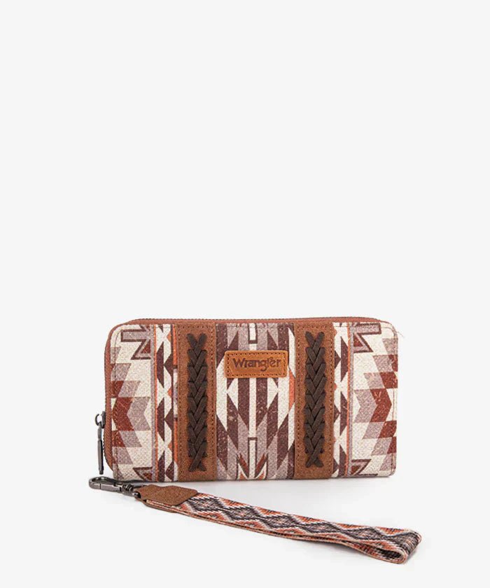 Wrangler_Aztec_Print_Whipstitch_Canvas_Wallet_Brown