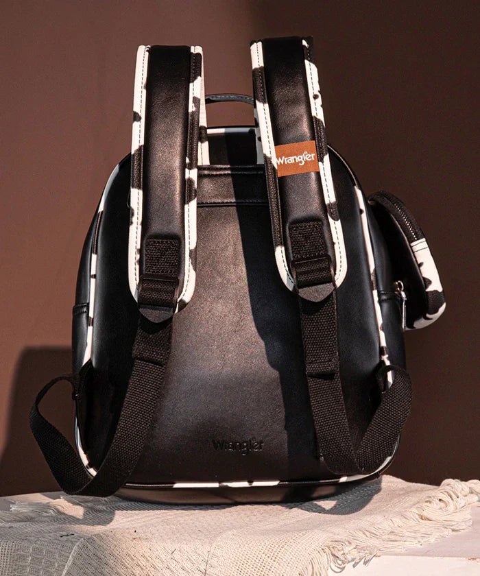 Wrangler_Cow_Print_Decorated_Zipper_Backpack_Black_2