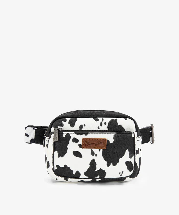 Wrangler_Cow_Print_Fanny_Pack_Black1