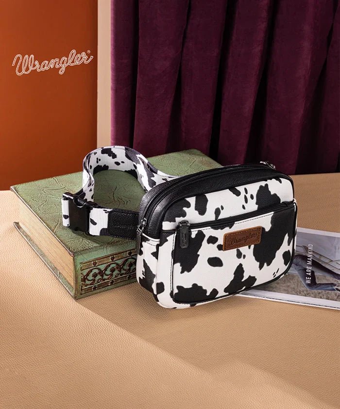 Wrangler_Cow_Print_Fanny_Pack_Black2