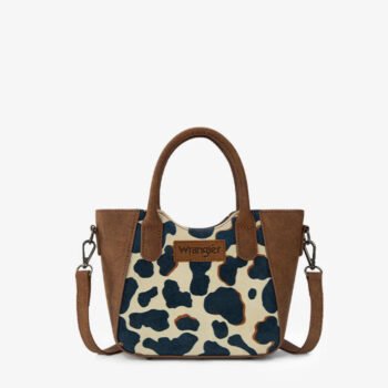 Wrangler All-over Cow Print Mini Tote Bag