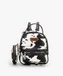 Wrangler_Cow_Print_Decorated_Zipper_Backpack_Brown