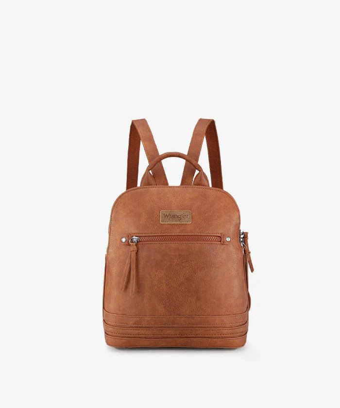Wrangler_Dome_Zippered_Backpack_Brown