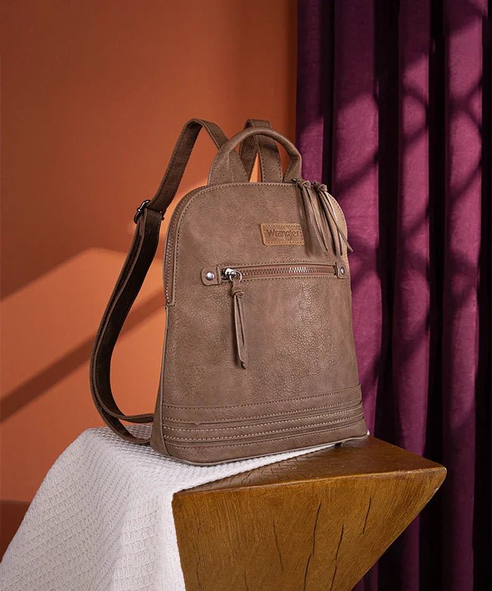 Wrangler_Dome_Zippered_Backpack_Coffee