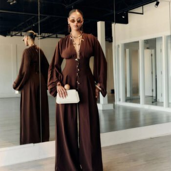 Plunge Neck Jumpsuit