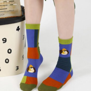 Cute Cartoon Dog Cotton Socks