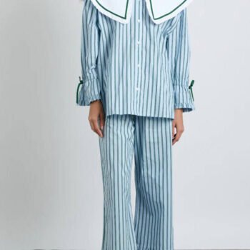 Barbara Pj Set- Blue Stripe