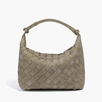 Mica Woven Suede Leather Bag