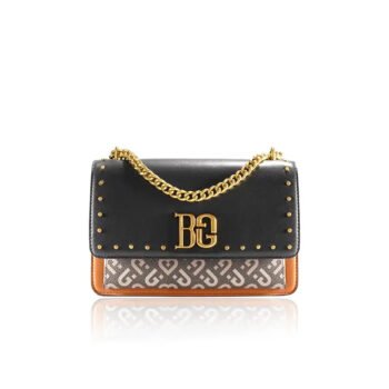 Vintage Studded Chain Crossbody Box Bag