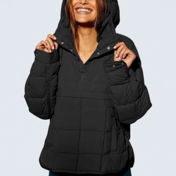 Joy | Oversized Hooded Pullover Hooded Jacket