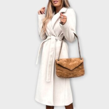 Eliza - Stylish long coat with belt