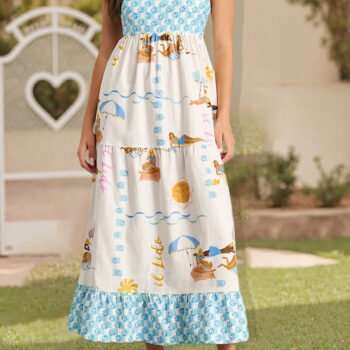 SunSketch Spaghetti Strap Maxi Dress