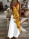 Bohemian Casual Dress ¨C Artistic Spaghetti Strap Maxi for Relaxed Days