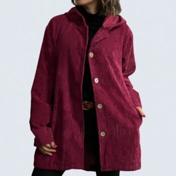 Cordia | Cozy Corduroy Hooded Jacket