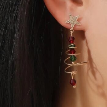 Eudora Christmas Tree Drop Earrings
